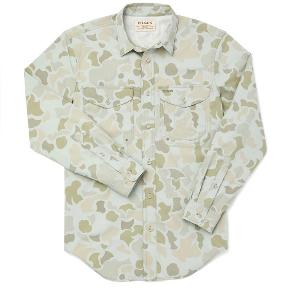 Filson Other - Filson Twin Lakes Sport Shirt Mens Sz XXXL Green Camo Hiking Outdoor Vented
